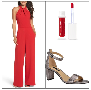 plus size red outfit