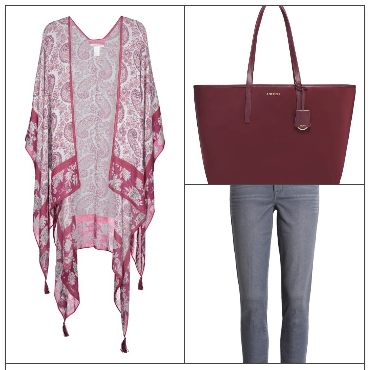 beautiful floral cape outfit