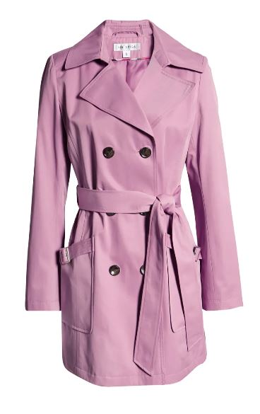 Amethyst orchid trench coat