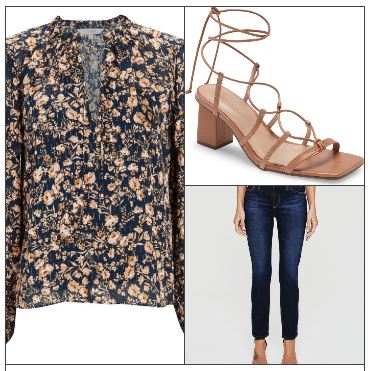 floral spring blouse