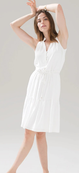 linen and rayon dress